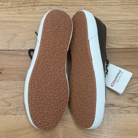 Superga Cotu 2750 Black Nappa Leather Women’s US 8.5 EU 39.5 - Picture 7 of 7